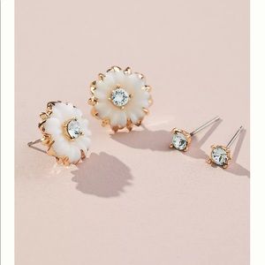 NWT Anthropologie Botanist Abroad Petite Floral Earrings